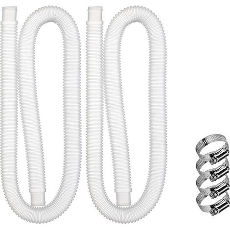 Tuyau de piscine hors sol, 3.2cm/1.25in de diamètre, 1.5m/59in de long pour filtre de piscine Intex 330 GPH, 530 GPH et 1000 GPH (1/5)