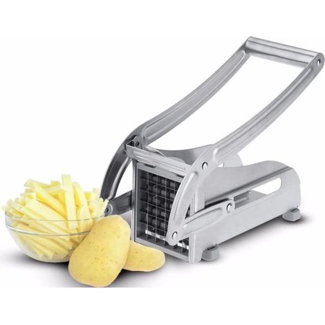 1 unité coupe-pommes de terre en acier inoxydable, machine à frites manuelle, trancheur légumes, coupe-légumes multifonction, cuisine domestique