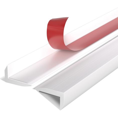 Bordure de Carrelage Autocollante, Bordure de Carrelage Décorative en Aluminium, Bordure d'angle en Métal Brossé, Moulure Autocollante pour la Protection et la Décoration de la Maison (1/5)