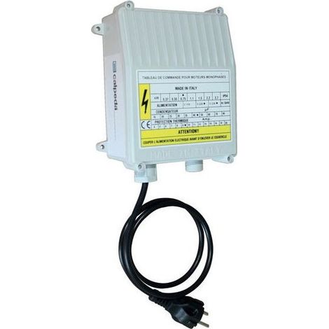 LBP – Coffret de commande câblé pour pompe immergée monophasée 220V – Protection thermique intégrée – Démarrage progressif – 1,1 kW
