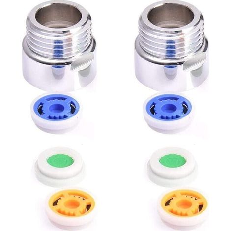 2 Pièces Douche Réducteur, Limiteur de Debit d'Eau Douche, Douche Limiteur de Réducteur Réducteur de Débit Réglé pour Cuisine, Salle à Manger, Salle de Bain