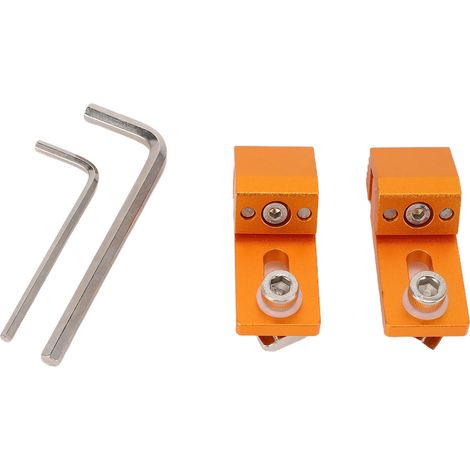 Aluminium-Tigerklauenklemmen, 2 Stück, geeignet für die CNC-Maschine 3018 Pro Ultra, flache Seitenklemme, T-Nut, perforierte Werkbank. (1/5)
