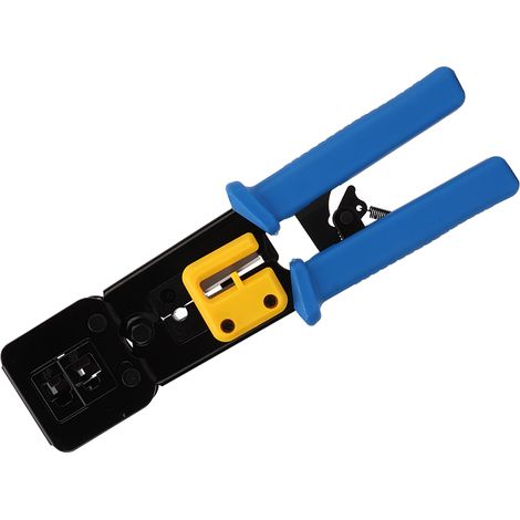 Multifunktionales Ethernet-Crimpwerkzeug, präzises und wirtschaftliches Crimpwerkzeug für RJ45-, RJ12-, CAT5- und CAT5e-Netzwerkstecker (1/5)