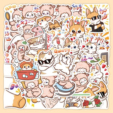60pcs Retro Graffiti Stickers(Style 12) Waterproof Car Trunk Wate