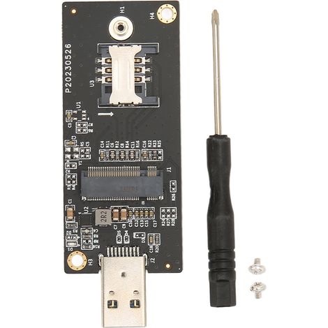Carte adaptateur USB 3.0 pour module 4G/5G NGFF M.2 Key B vers USB 3.0 avec emplacement carte SIM (1/5)