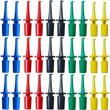 Lot de 30 crochets de test pour multimètre - Mini sonde de test électronique - Utilisés pour les outils de maintenance (1/4)