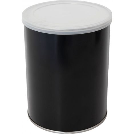 Bol, pot vide pour chauffe cire 800 ml en aluminium - Diam 10 cm x H 13 cm - Noir - Vivezen (1/5)