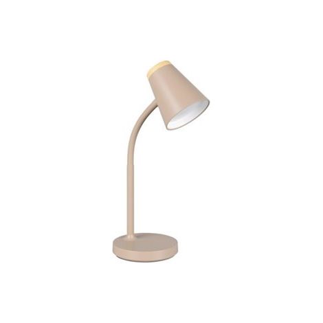 Trio Lighting Lámpara LED de sobremesa tipo flexo PONGO brazo flexible interruptor integrado incl. 1x4,5W 500lm 3000K IP20 Beige (1/5)
