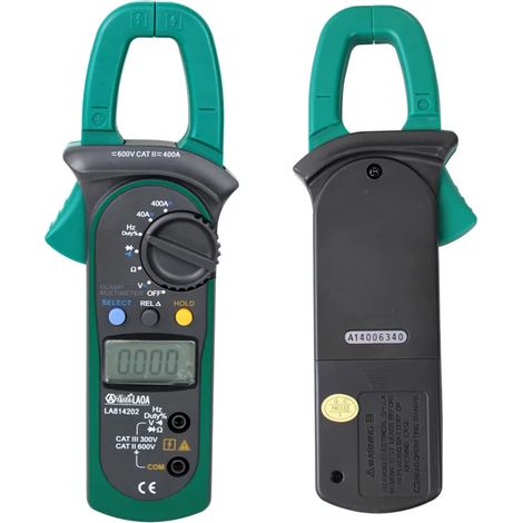 DOLASO Digitalmultimeter, AC-DC-Zangenmessgerät mit hintergrundbeleuchtetem LCD-Display, 210 x 75,6 x 30 mm (1/4)