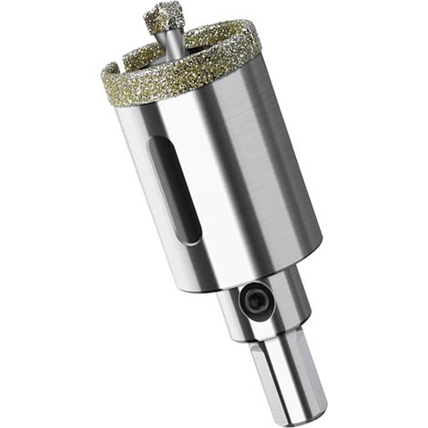 Foret diamant de 20 mm avec foret pilote, scie cloche pour carrelage, céramique, verre, porcelaine, marbre, cuisine, salle de bain, douche (1/5)