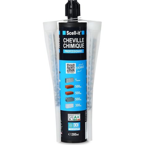 SCELL-IT Cartouche de scellement chimique 280 ml avec accessoires SCELL IT