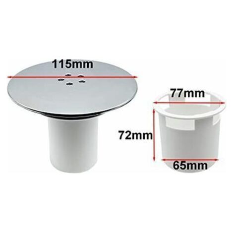 PA Aiperq Bonde Douche, Bonde de Douche 90 mm/115mm, Remplacement de Couvercle de Siphon Douche (1/4)