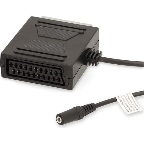 Nedis SCART-Kabel / SCART Stecker / SCART Buchse / 3.5 mm Buchse / Vernickelt / 480p / 0.20 m / Rund / PVC / Schwarz / Box