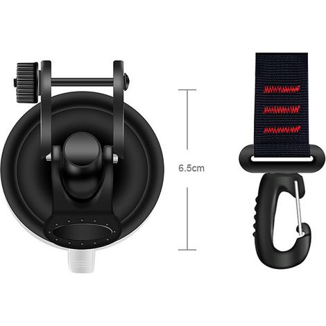 MOONSTARS Lot de 4 Ancrages à Ventouses Robustes avec Anneau en D,Ancre à Ventouse De Voiture avec Crochet de Fixation,Pour Tentes LatéRal De Voiture De Camping -Accessoire pour la Maison,Voyages -Noi (1/3)