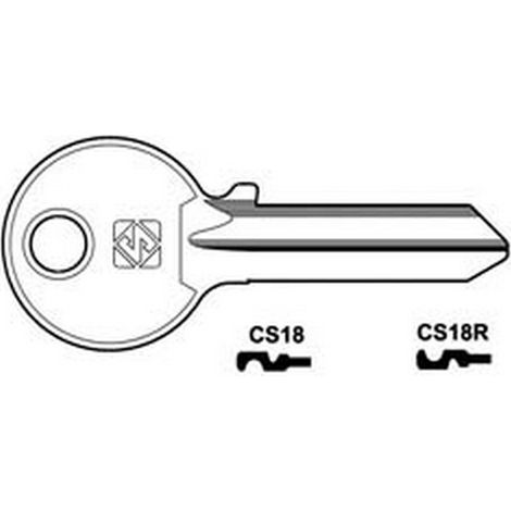 10PZ CHIAVI PER CILINDRI CISA 5 SPINE GRANDI - CS18R SX