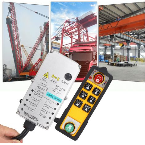 Télécommande industrielle à poignée unique pour palan électrique 3 voies YU-6AC36V (1/5)