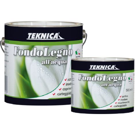 TEKNICA - FONDO LEGNO ALL'ACQUA 2,5 LT BIANCO LUCIDO