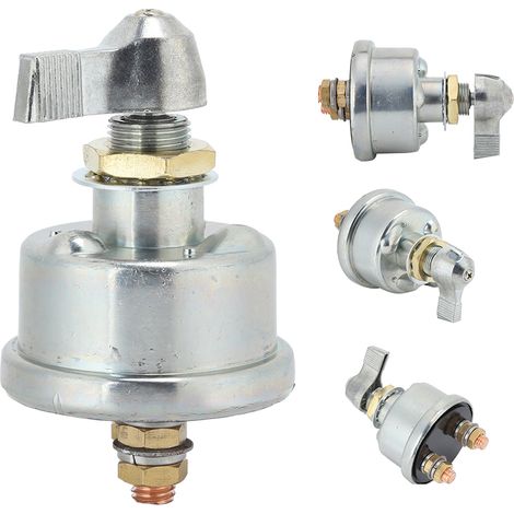 Interrupteur principal de déconnexion de batterie 12 V avec protection contre les surintensités pour voiture, camion, camping-car ou remorque. (1/5)