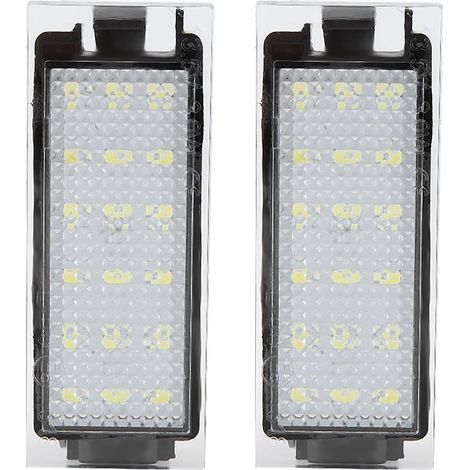 LED-Kennzeichenbeleuchtung mit 18 LEDs. Wasserdicht und stoßfest. 2 Stück für Twingo/Clio/Mégane. (1/5)