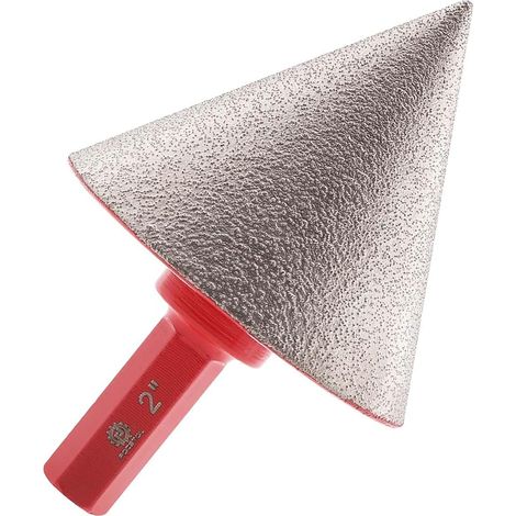 Mèches de Chanfrein Biseautées Diamantées 50mm avec Tige Hexagonale pour Trous Existants Agrandissant Garniture de Façonnage Dans Carrelage Porcelaine Céramique Granit Marbre (1/5)