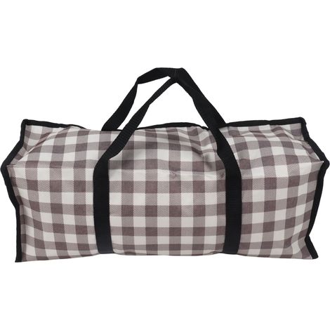 Grande capacité sacs de rangement zippés transparents, anti-poussière, organiseur de vêtements amovible en film PVC pour casquettes, casquettes de sport, motif écossais café (1/5)