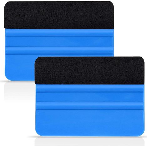 Lot de 2 Raclette Film Fibre, Bord Feutre Souple, Pour Fenêtre Et Voiture, Outil Pose Vinyle (1/5)