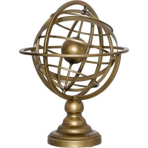 Globe Déco en Métal "Sia" 34cm Doré