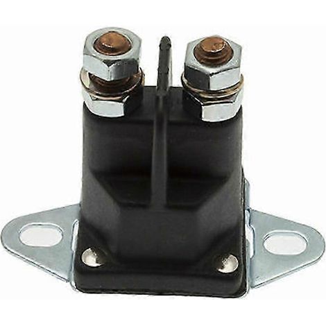 Interrupteur à solénoïde universel pour tondeuse autoportée, compatible avec les aimants de démarrage à pôles de 6,35 mm (1/4 po), pièces détachées pour tondeuse et accessoires de jardin. (1/5)