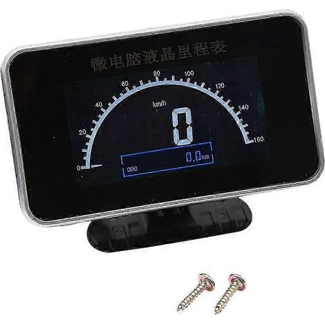 Compteur de vitesse numérique 2 en 1 pour voiture et camion (12 V/24 V) + odomètre + alarme + affichage LCD (1/5)