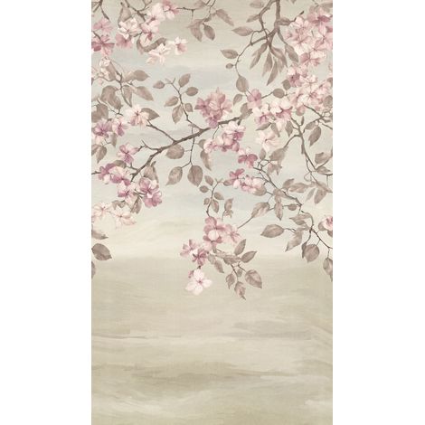 Panoramique, Fresque Fleur Rose Cosmoliving A.S. Création (1/3)