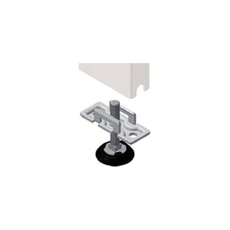 PIASTRA CON PIEDINO REGOLABILE- - mm.80 p.x30 l.x50 h. - 2 pezzi