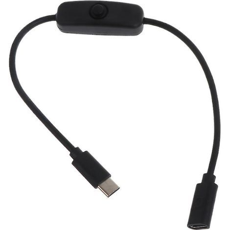 Stromkabel für Raspberry Pi 4b, USB Typ-C Stecker auf Buchse (1/4)