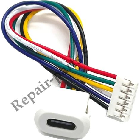 Conector USB Tipo-C, resistente al agua, diseño de compresión directa, 6 pines con terminales-1, 10PCS-a, conector de línea-c (1/2)