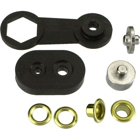 Ösen Messing 8,5 mm, 24 St.