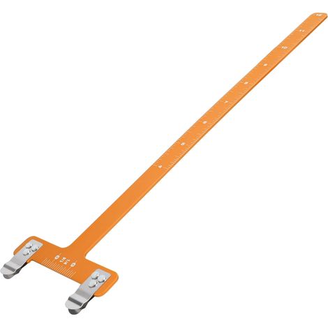 Règle de mesure de distance de corde en T pour arc à flèches, outil de mesure en alliage d'aluminium jaune (1/5)