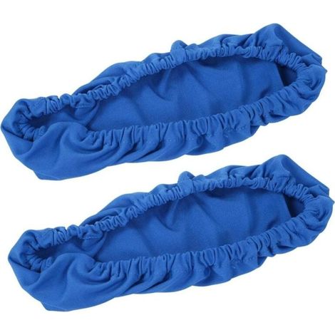 Dehnbare, wasserabweisende Armlehnenbezüge für Bürostühle, blau (1/4)