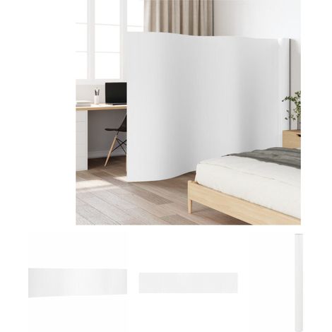 Wohnzimmer - vidaXL Paravent Weiß Breite 800 cm Höhe 165 cm Bambus - Schlafzimmer (1/5)