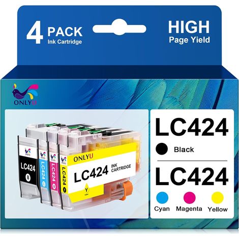 Cartouche d'encre LC424 Compatible avec la Brother LC424 (1/5)
