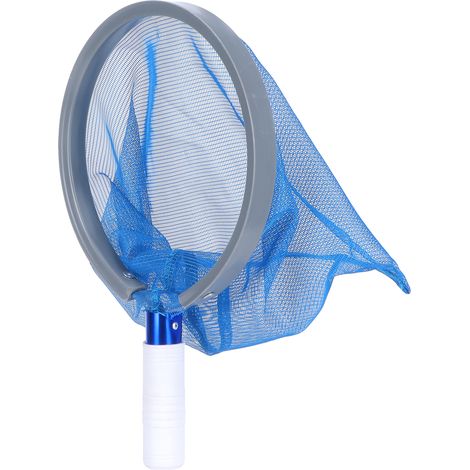 Épuisette de piscine, râteau à feuilles pour le nettoyage des débris, pour piscines, spas, bassins et fontaines (1/5)
