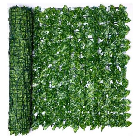 0.5x3M Écran de haie de lierre, écran de confidentialité avec feuilles artificielles Rouleau de panneaux pour la décoration extérieure de balcon de haie de jardin (1/5)