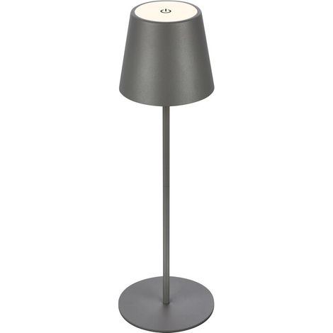 LAMPADA DA TAVOLO BT10004 BATT RICARIC GRIGIO