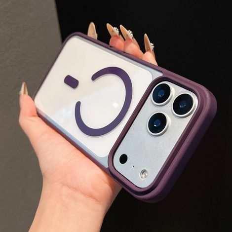 Étui de chargement sans fil magnétique pour iPhone 13 mini (violet foncé) (1/5)
