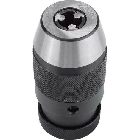 Mandrin auto-serrant 0-13 mm, 1/2", en acier robuste B16, pour tour et perceuse électrique-Crezuo (1/4)