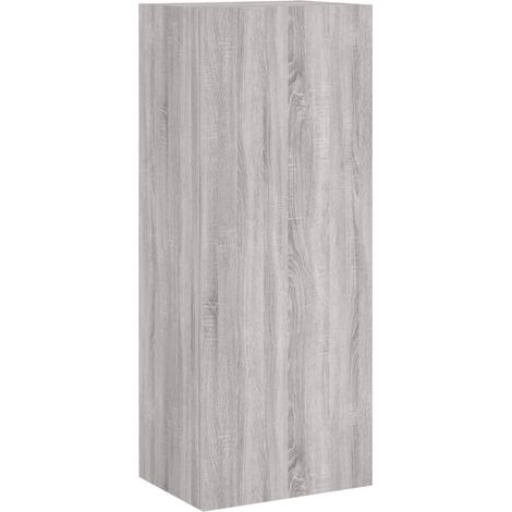 Mobile TV multimediale mensola TV credenza TV sala da pranzo soggiorno camera da letto a parete legno Sonoma 40,5 x 30 x 102 cm grigio 020028183