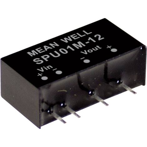 Module convertisseur CC/CC Mean Well SPU01L-15 Nbr. de sorties: 1 x 67 mA 1 W 1 pc(s) Q122632 (1/2)