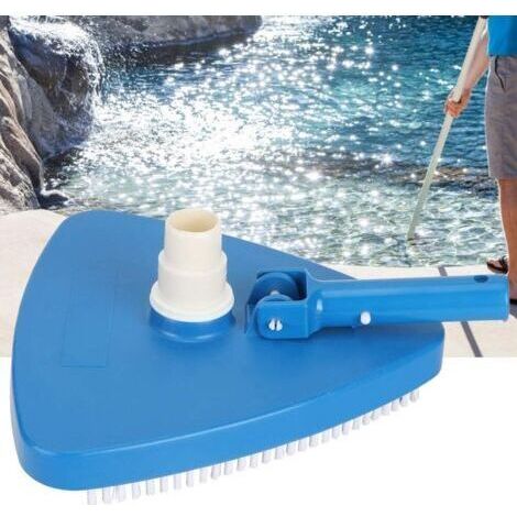 NALOOKAMIC Nettoyeur de Piscine Rotatif Manuel Triangulaire Portable Pondérée Forme Triangulaire Piscine Aspirateur Tête Brosse Outil De Nettoyage Accessoires pour Home Yard