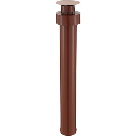 Terminal vertical - PGI pour poêles à Pellets - Diamètre : 80/130 - Couleur : BRIQUE