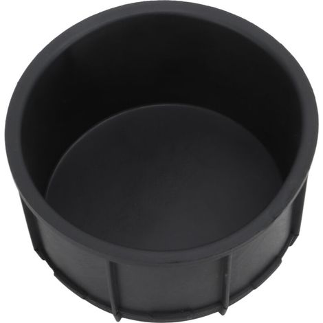 Getränkehalter für die Mittelkonsole, 2-teiliges Set, schwarze Gummi-Innenausstattung, UV-Schutz, Auto-Innenausstattung - Crezuo