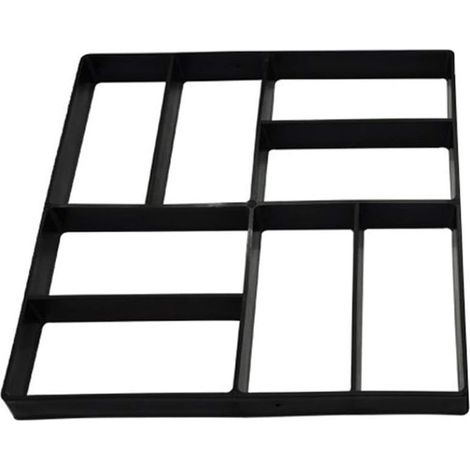 Moule à pavés en béton réutilisable pour allées, terrasses, patios, pavés, 40 x 40 cm (1/5)