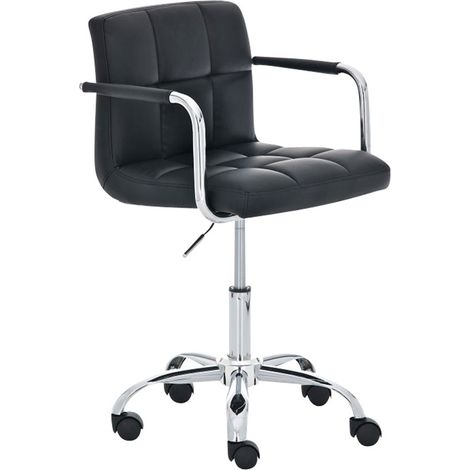 Chaise de bureau Lucy similicuir Noir (1/5)